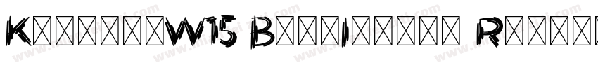 KautivaW15 BoldItalic RegularVersio字体转换